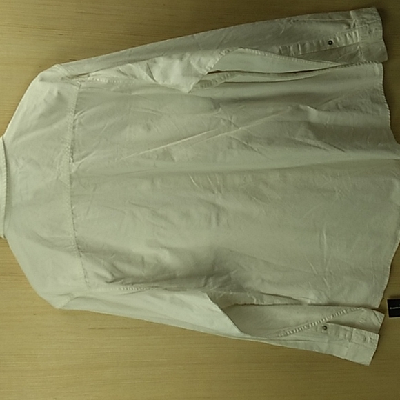 Macy's Women's White Blouse Button Up in Size XL NWT INC International Concepts - Picture 6 of 7